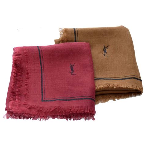 ysl scarf wool sale|yves saint laurent scarf vintage.